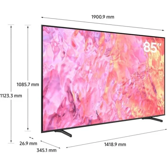 Samsung 85" Flat Qled 4K Resolution - Grey